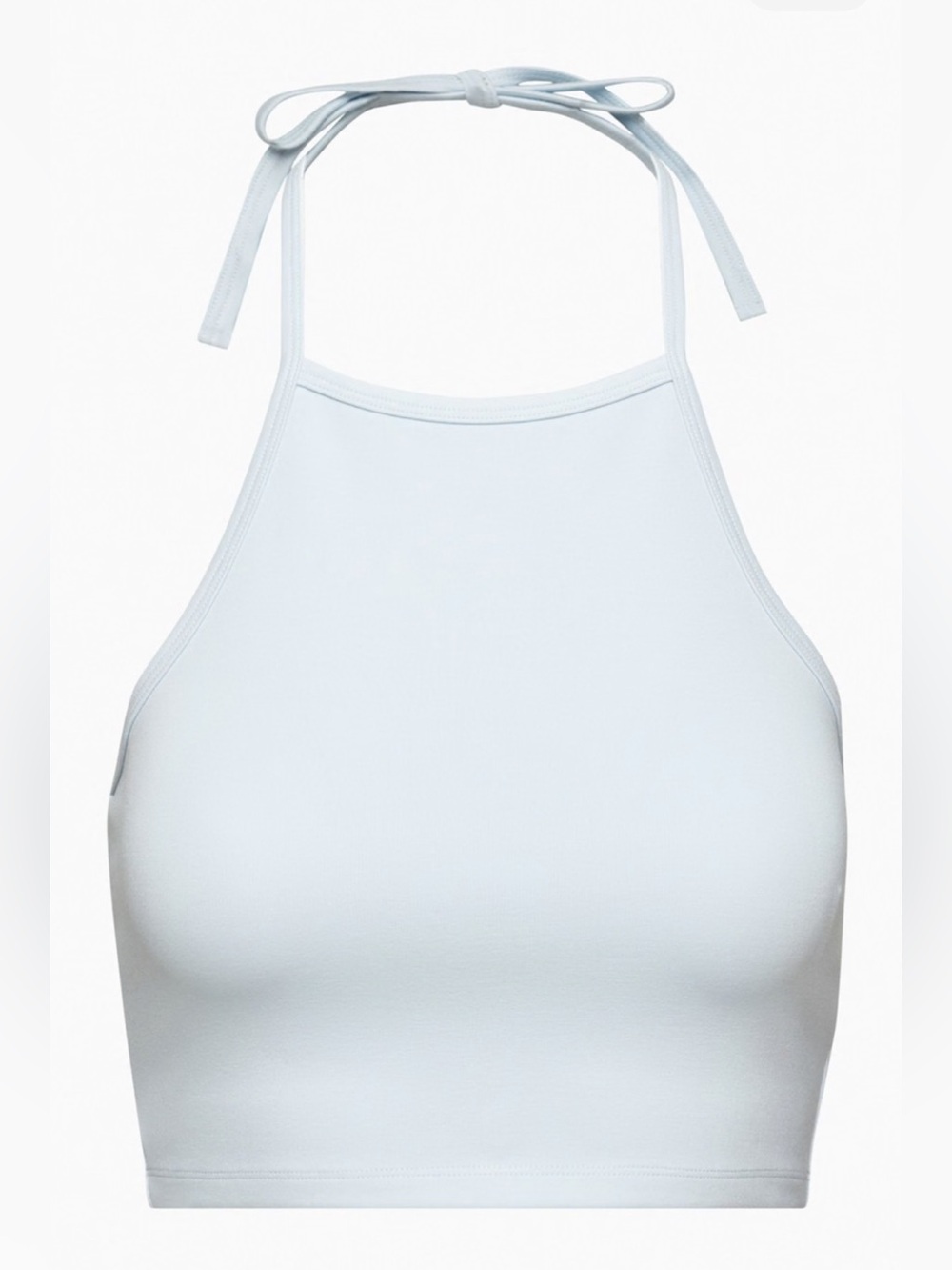 Sunday Best White Halter Crop Top